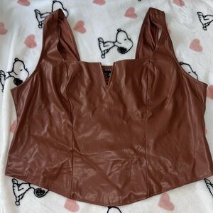 Torrid Leather Tank Top